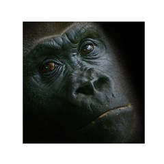 Gorilla Monkey Zoo Animal Small Satin Scarf (square) by Nexatart