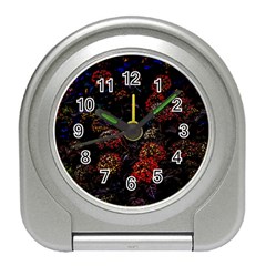 Floral Fireworks Travel Alarm Clock by FunnyCow