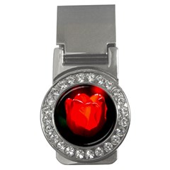 Red Tulip A Bowl Of Fire Money Clips (cz)  by FunnyCow