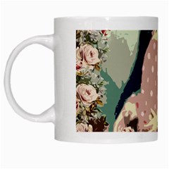 Rose Floral Doll White Mugs by snowwhitegirl