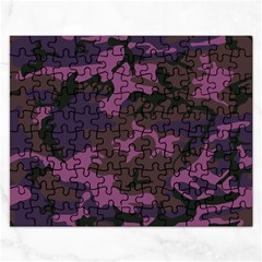 Camouflage Violet Rectangular Jigsaw Puzzl by snowwhitegirl