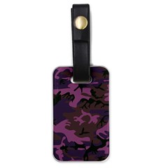 Camouflage Violet Luggage Tags (one Side)  by snowwhitegirl