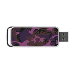 Camouflage Violet Portable Usb Flash (one Side) by snowwhitegirl