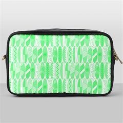 Bright Lime Green Colored Waikiki Surfboards  Toiletries Bag (one Side) by PodArtist