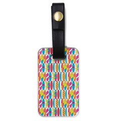 Rainbow Colored Waikiki Surfboards  Luggage Tags (one Side)  by PodArtist