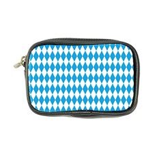 Oktoberfest Bavarian Blue And White Large Diagonal Diamond Pattern Coin Purse by PodArtist