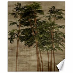 Vintage Bamboo Trees Canvas 16  X 20  by snowwhitegirl