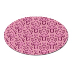 Victorian Pink Ornamental Oval Magnet by snowwhitegirl