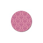 Victorian Pink Ornamental Golf Ball Marker Front