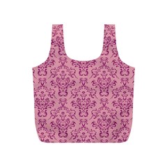 Victorian Pink Ornamental Full Print Recycle Bag (s) by snowwhitegirl