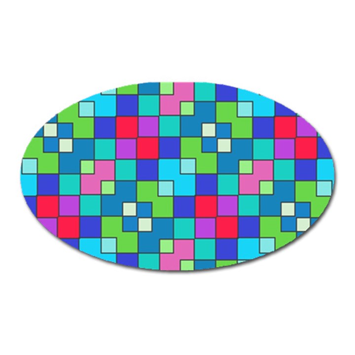 Retro squares                                             Magnet (Oval)