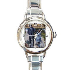 Bicycle 1763283 1280 Round Italian Charm Watch by vintage2030