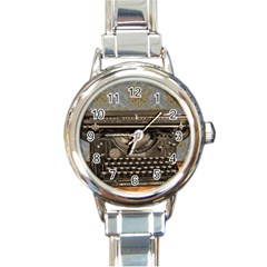 Typewriter Round Italian Charm Watch by vintage2030