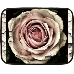 Vintage Rose Fleece Blanket (mini) by vintage2030