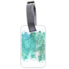 Splash Teal Luggage Tags (two Sides) by vintage2030