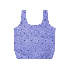 Dot Blue Full Print Recycle Bag (s) by vintage2030