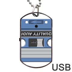 Cassette 40268 1280 Dog Tag Usb Flash (one Side) by vintage2030