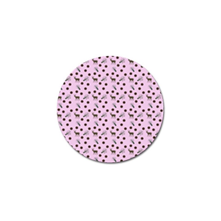 Pink Deer Pattern Golf Ball Marker (10 pack)