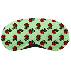 Red Roses Green Sleeping Masks by snowwhitegirl