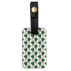 Flamingo Leaf Patttern Luggage Tags (one Side)  by snowwhitegirl