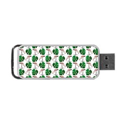 Flamingo Leaf Patttern Portable Usb Flash (two Sides) by snowwhitegirl