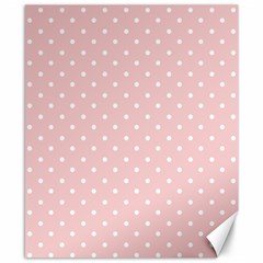 Little  Dots Pink Canvas 8  X 10  by snowwhitegirl