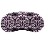 Ornamental Pink Black Sleeping Masks Front