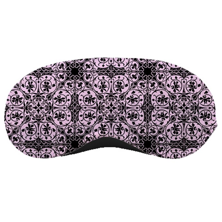 Ornamental Pink Black Sleeping Masks