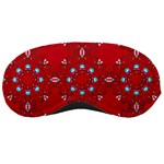 Embroidery Paisley Red Sleeping Masks Front