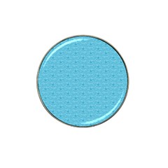 Retro Blue Pattern Hat Clip Ball Marker (10 Pack) by snowwhitegirl