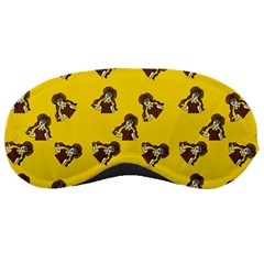 Girl With Popsicle Yello Sleeping Masks by snowwhitegirl