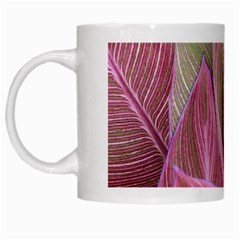 Pink Leaves White Mugs by snowwhitegirl