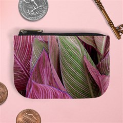 Pink Leaves Mini Coin Purse by snowwhitegirl