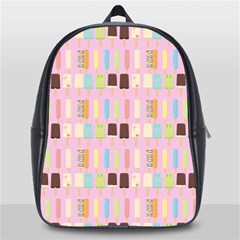 Candy Popsicles Pink School Bag (large) by snowwhitegirl