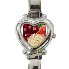 Flowers 1776584 1920 Heart Italian Charm Watch by vintage2030