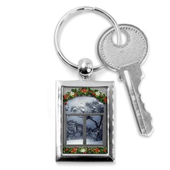 Winter 1660924 1920 Key Chains (rectangle)  by vintage2030