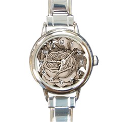 Flowers 1776626 1920 Round Italian Charm Watch by vintage2030