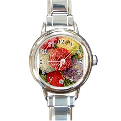 Flowers 1776541 1920 Round Italian Charm Watch by vintage2030