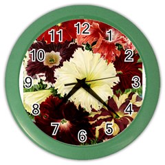 Flowers 1776585 1920 Color Wall Clock by vintage2030