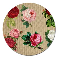 Flower 1770189 1920 Magnet 5  (round) by vintage2030