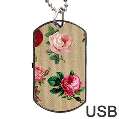 Flower 1770189 1920 Dog Tag Usb Flash (one Side) by vintage2030