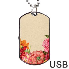 Flower 1646035 1920 Dog Tag Usb Flash (two Sides) by vintage2030