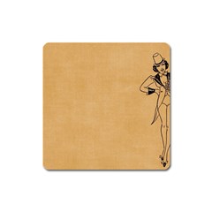 Flapper 1515869 1280 Square Magnet by vintage2030