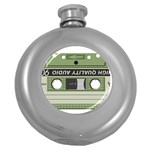 Cassette 40267 1280 Round Hip Flask (5 oz) Front