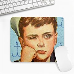 Retro Boy Large Mousepads by vintage2030