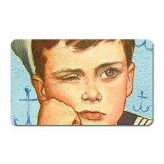 Retro Boy Magnet (rectangular) by vintage2030