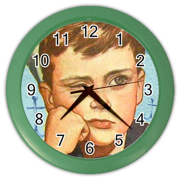 Retro Boy Color Wall Clock