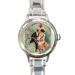 Valentine 1171222 1280 Round Italian Charm Watch by vintage2030