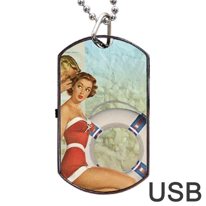 Retro 1135044 1920 Dog Tag USB Flash (One Side)