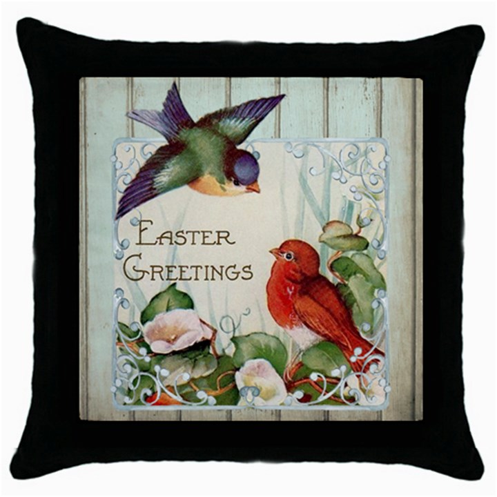 Easter 1225824 1280 Throw Pillow Case (Black)